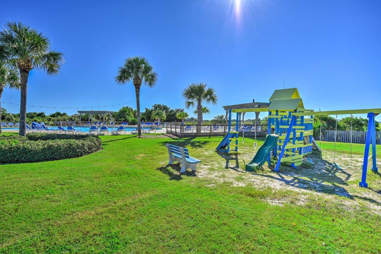 Harbor Island Condo With Deck - Steps To Beach! Oceanmarsh Subdivision Экстерьер фото
