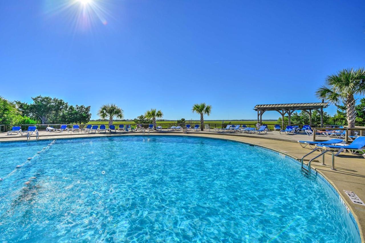 Harbor Island Condo With Deck - Steps To Beach! Oceanmarsh Subdivision Экстерьер фото