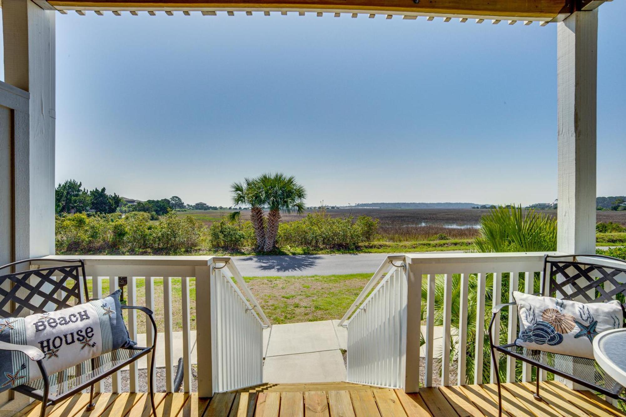 Harbor Island Condo With Deck - Steps To Beach! Oceanmarsh Subdivision Экстерьер фото