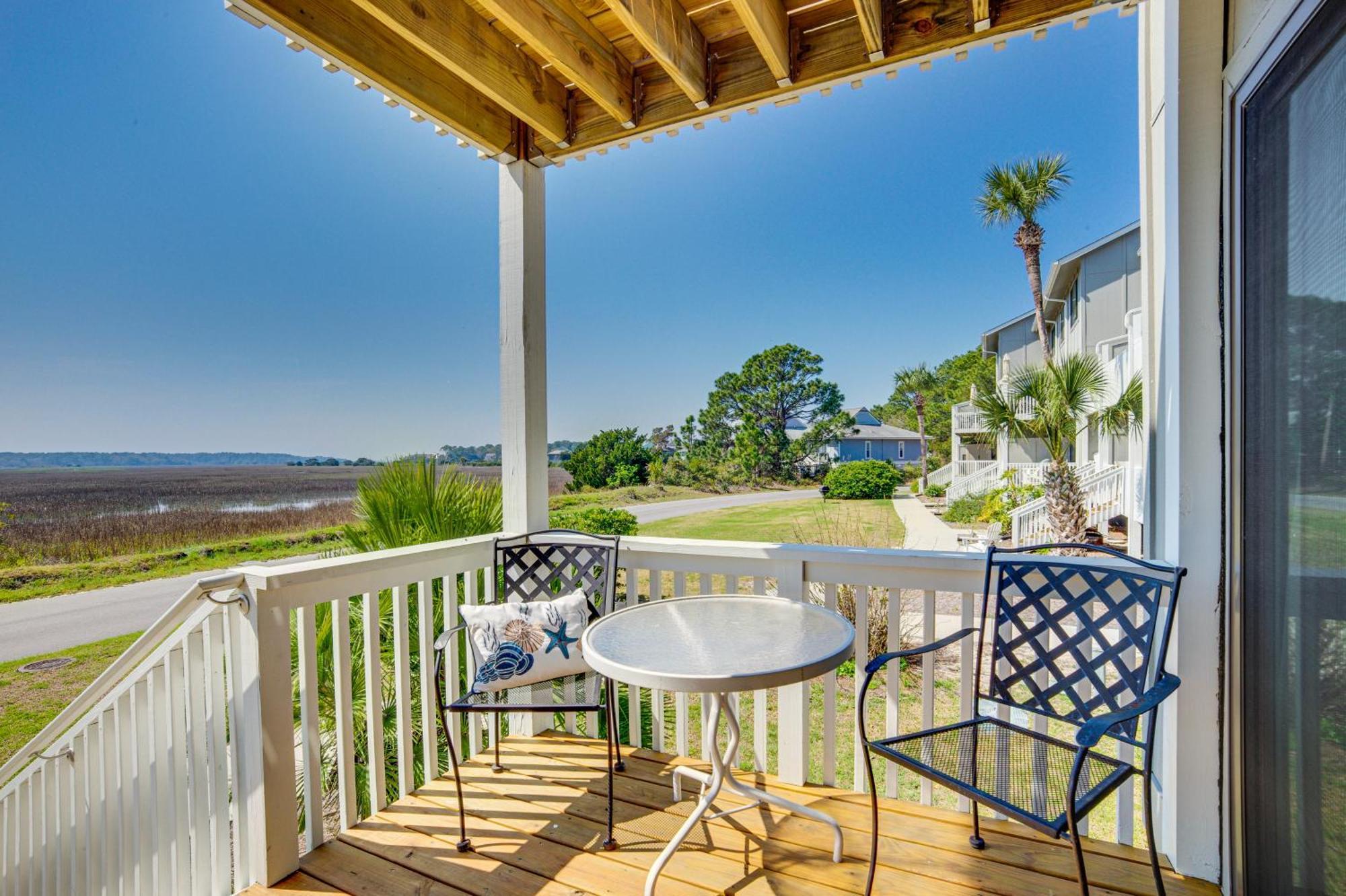 Harbor Island Condo With Deck - Steps To Beach! Oceanmarsh Subdivision Экстерьер фото