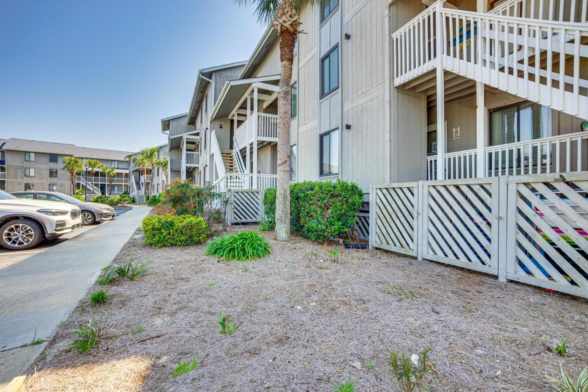 Harbor Island Condo With Deck - Steps To Beach! Oceanmarsh Subdivision Экстерьер фото